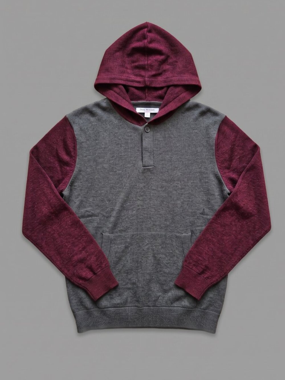 NWT | Teen Burgundy Hooded Pullover Sweater Kangaroo Pocket | Size 16